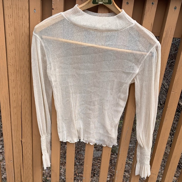 Sparkly transparent long sleeve under or over shirt - Picture 2 of 2